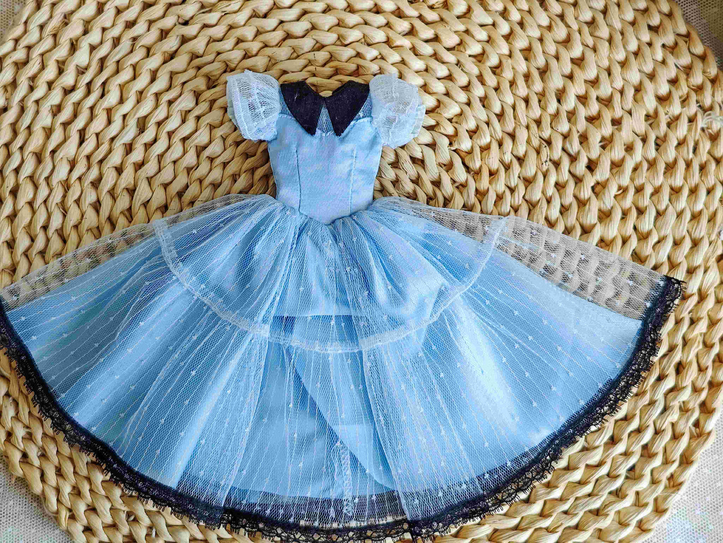 Blue Princess-Inspired Blythe Outfit | Handmade Doll Clothes for OB22 & OB24