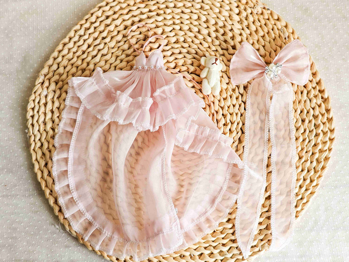 Fairytale Rose Princess Blythe Outfit | Handmade Doll Clothes for OB22 & OB24