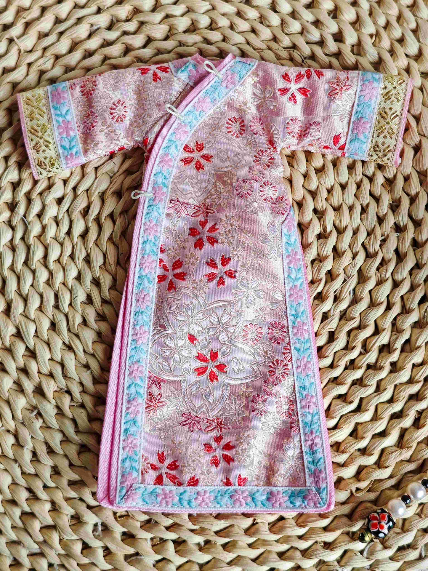 Chinese Embroidered Qipao Blythe Outfit | Handmade Doll Clothes for OB22 & OB24