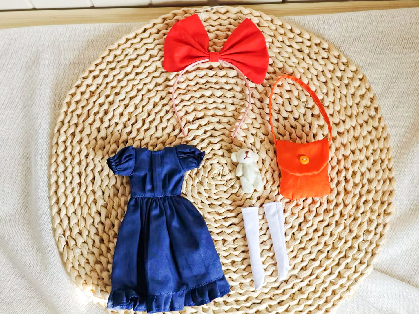 Little Witch Courier Doll Blythe Outfit | Handmade Doll Clothes for OB22 & OB24
