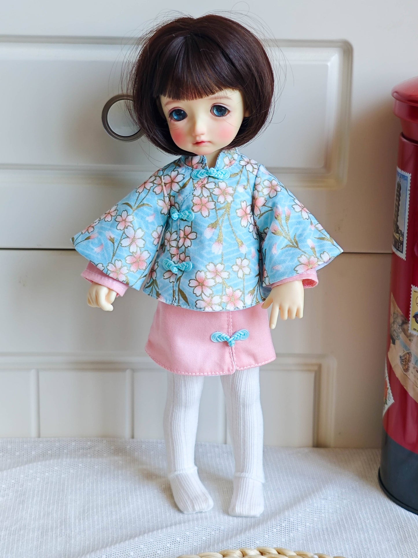 Chinese Hanfu Floral Doll Outfit| Handmade Doll Clothes for 1/6 BJD YoSD