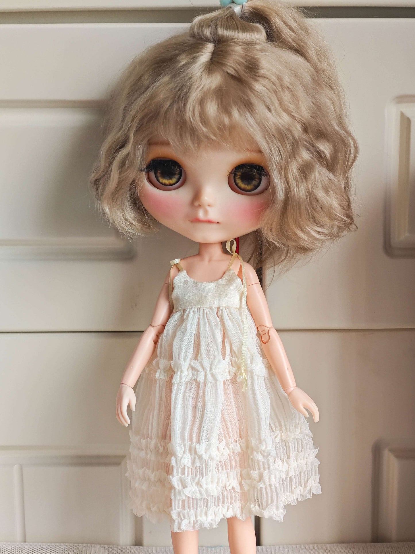 Snowflake Princess Blythe Outfit | Handmade Doll Clothes for OB22 & OB24