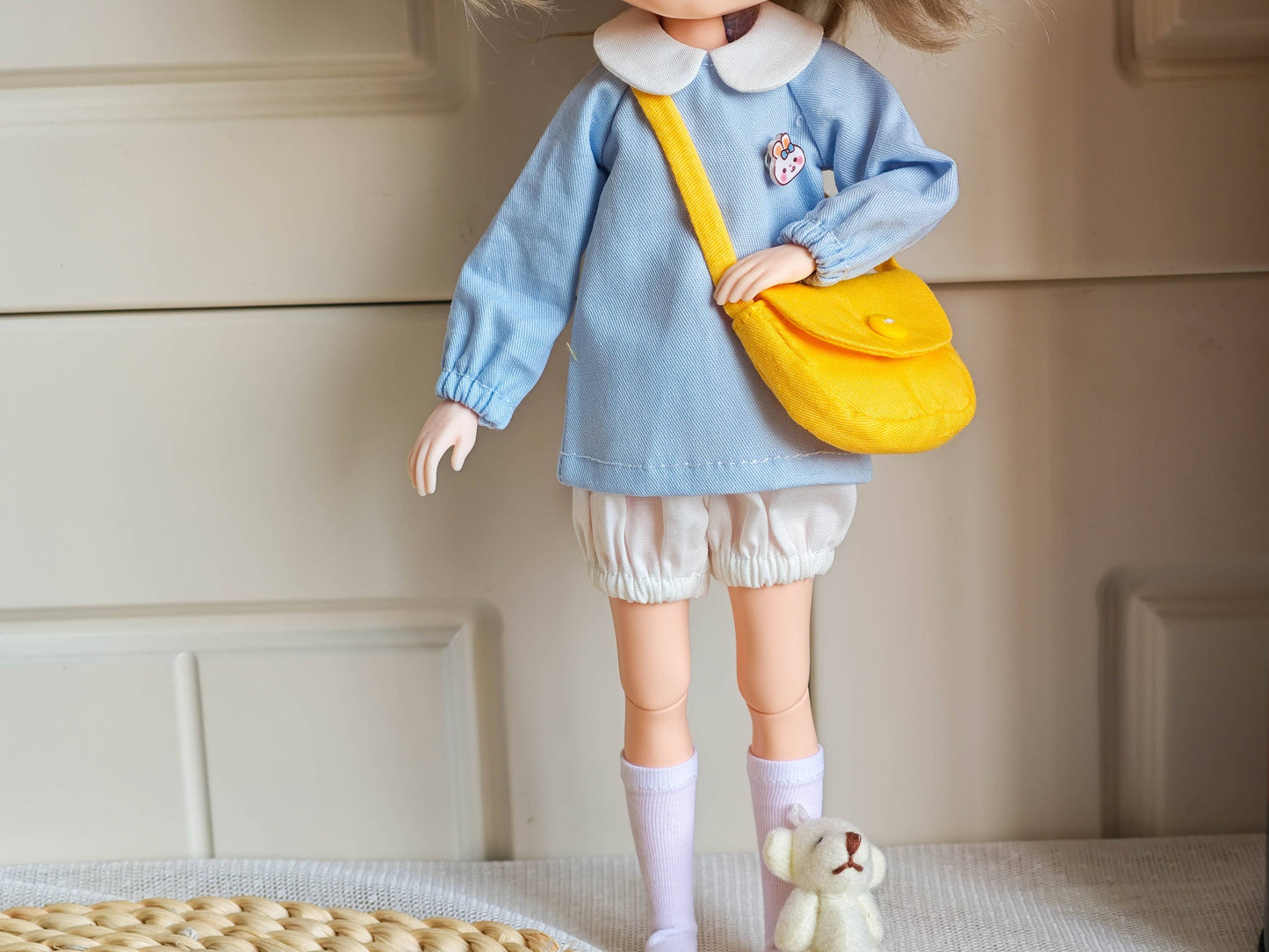 Japanese Kindergarten Uniform Blythe Outfit | Handmade Doll Clothes for OB22 & OB24