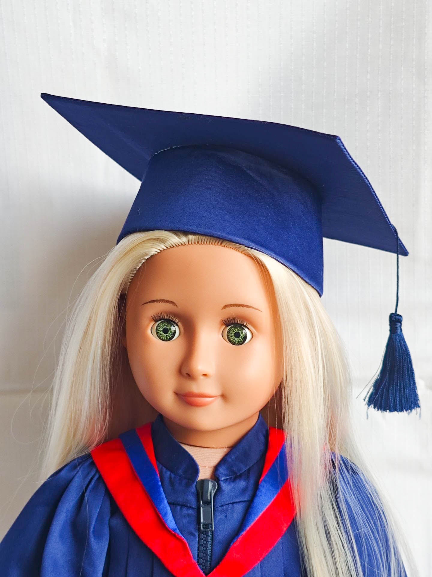 Classic Graduation Cap & Gown Set for 18 Inch Dolls