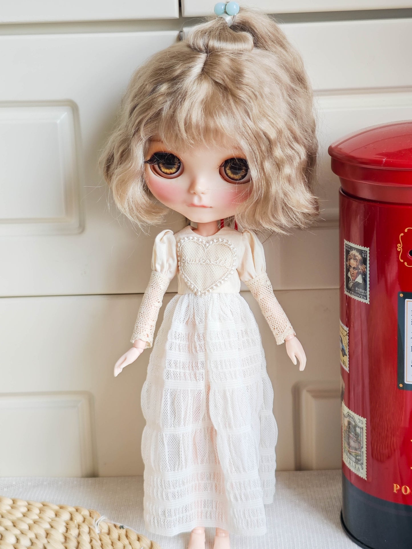 Romantic Lace Blythe Outfit | Handmade Doll Clothes for OB22 & OB24