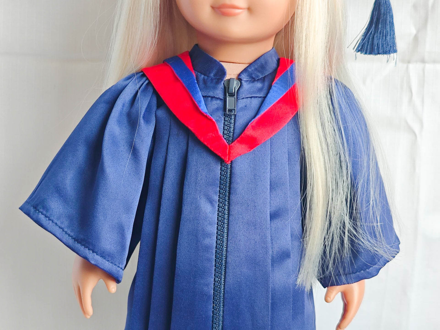 Classic Graduation Cap & Gown Set for 18 Inch Dolls