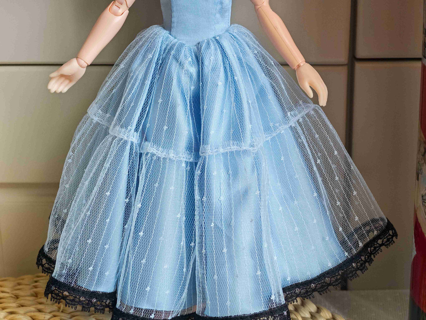 Blue Princess-Inspired Blythe Outfit | Handmade Doll Clothes for OB22 & OB24