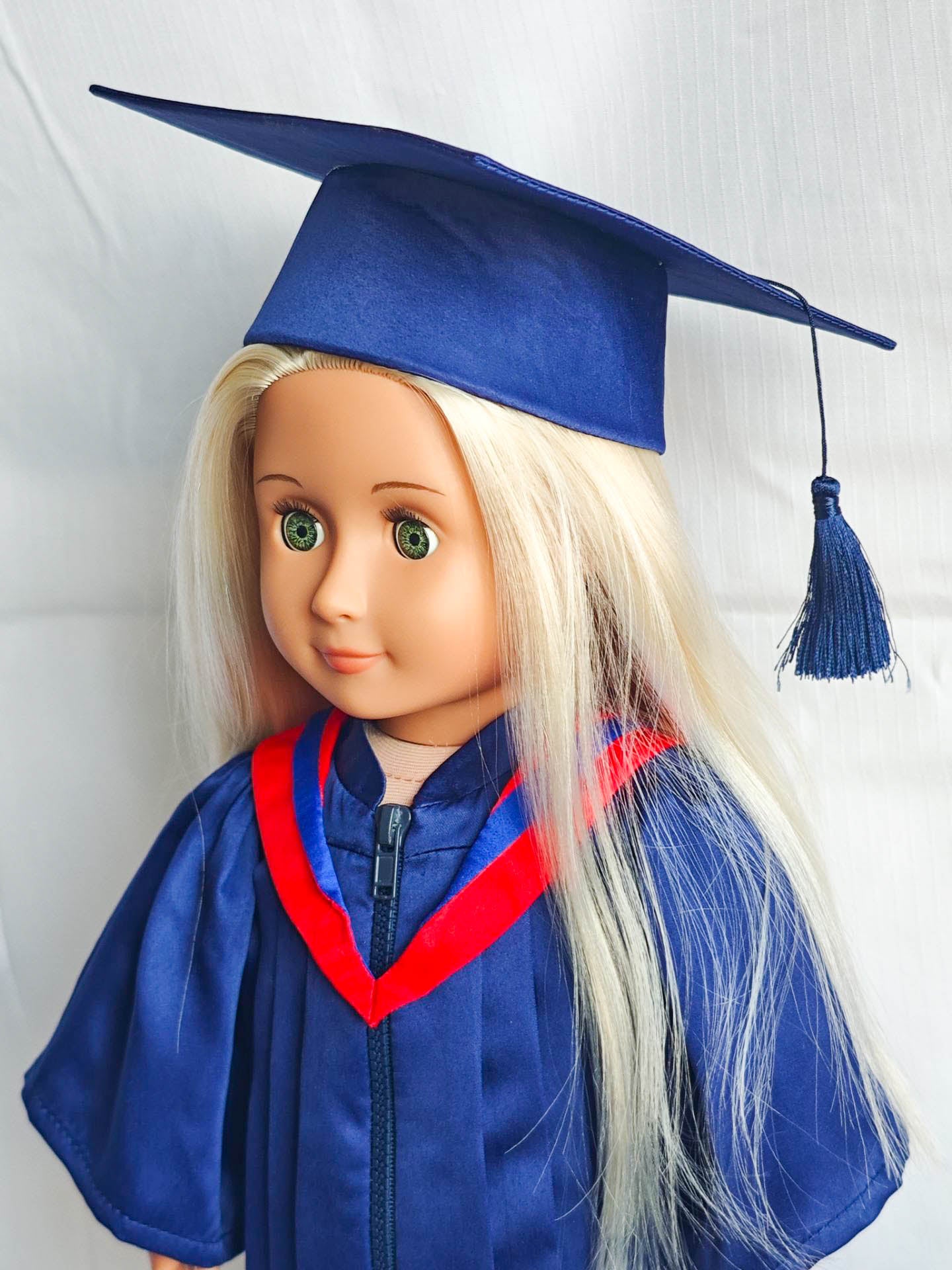 Classic Graduation Cap & Gown Set for 18 Inch Dolls