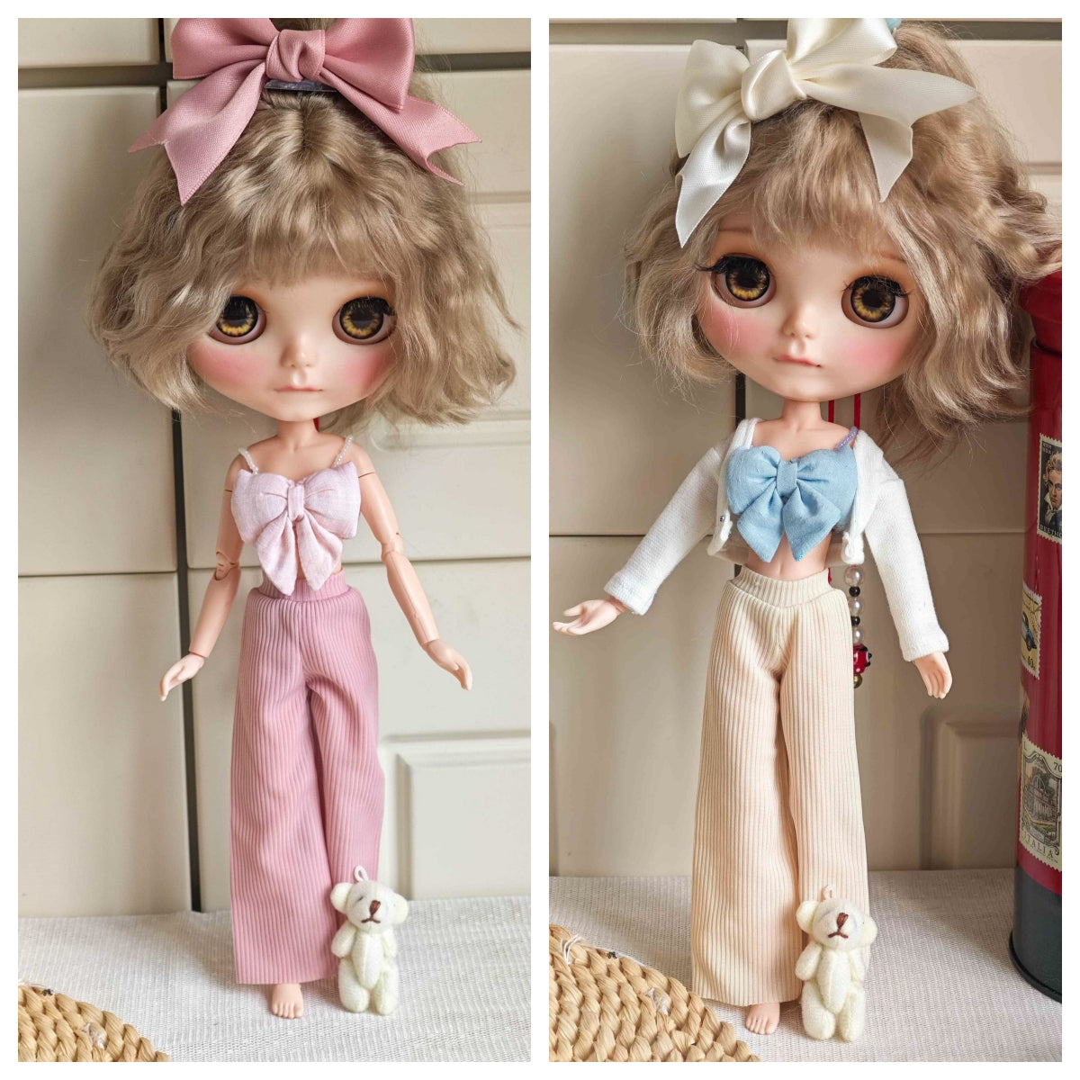 Pastel Sweetheart Blythe Outfit | Handmade Doll Clothes for OB22 & OB24