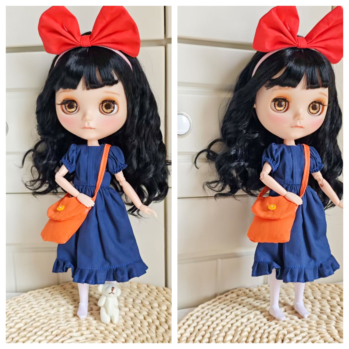 Little Witch Courier Doll Blythe Outfit | Handmade Doll Clothes for OB22 & OB24