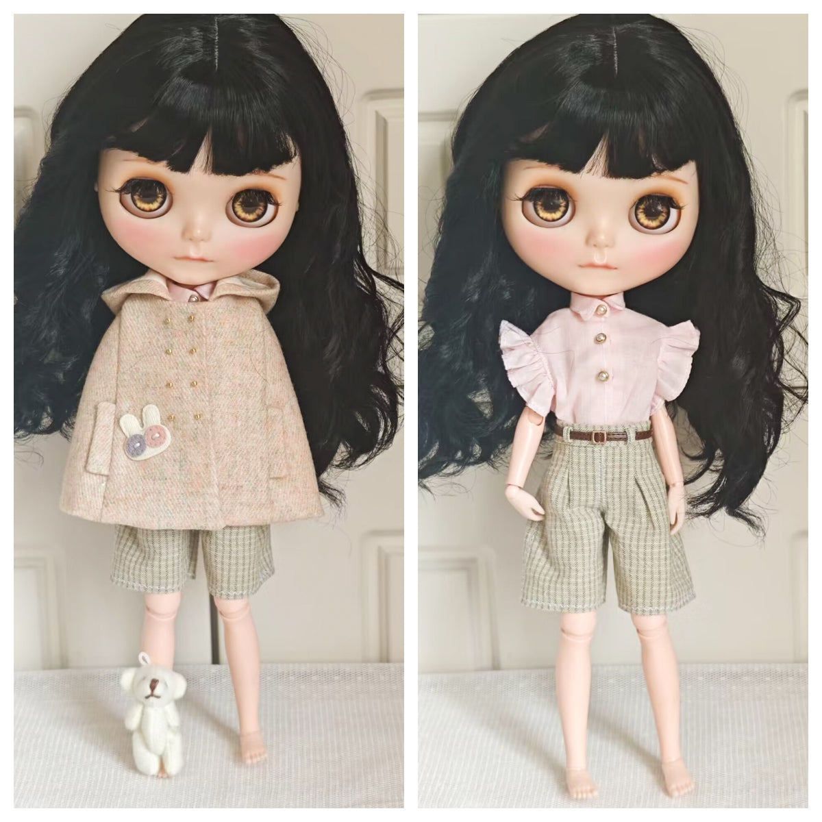 Storybook Bunny Blythe Outfit | Handmade Doll Clothes for OB22 & OB24