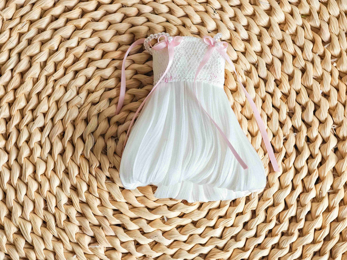 Pearl Ribbon Camisole Blythe Outfit | Handmade Doll Clothes for OB22 & OB24