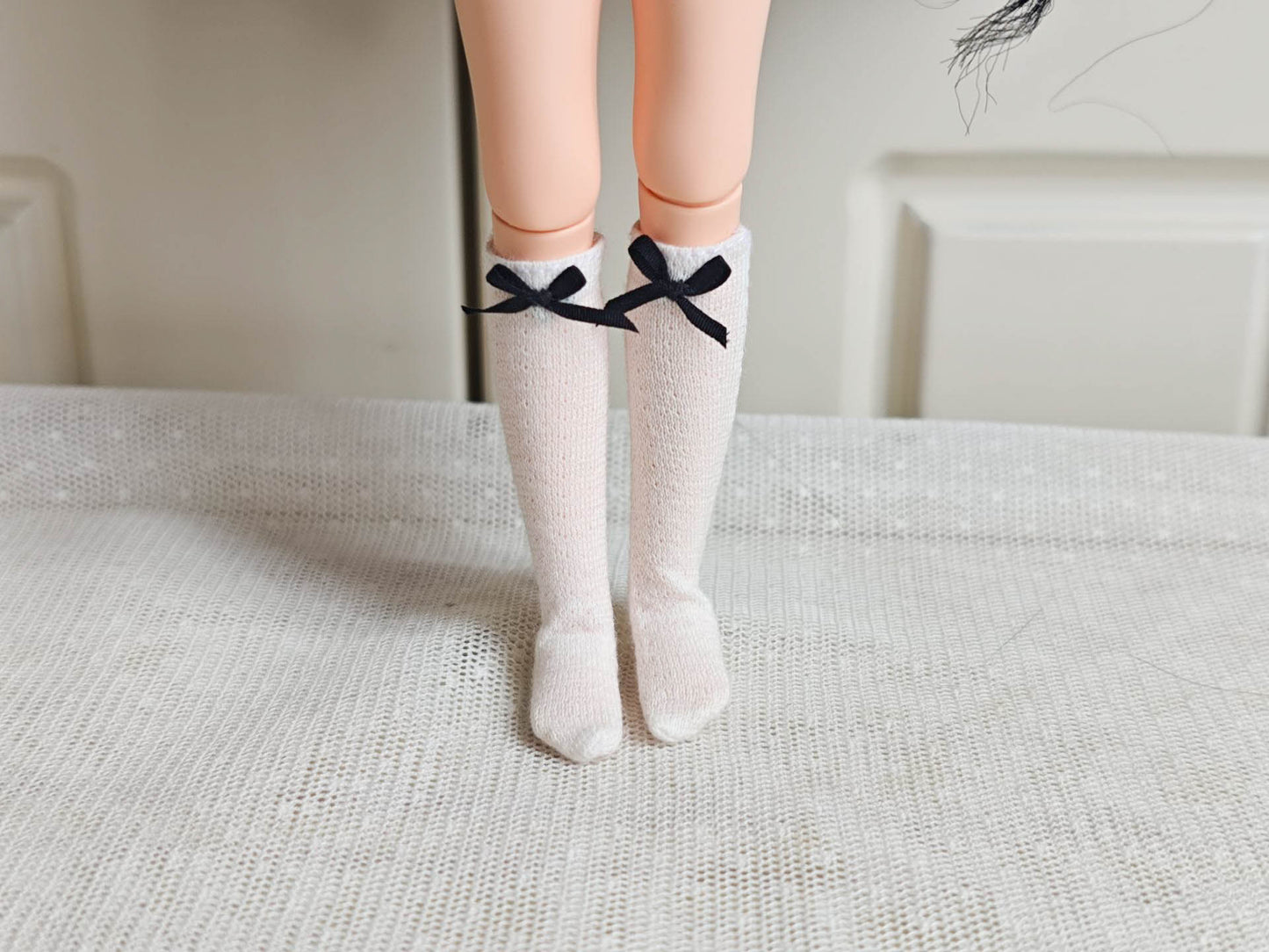Bunny School Girl Blythe Outfit | Handmade Doll Clothes for OB22 & OB24