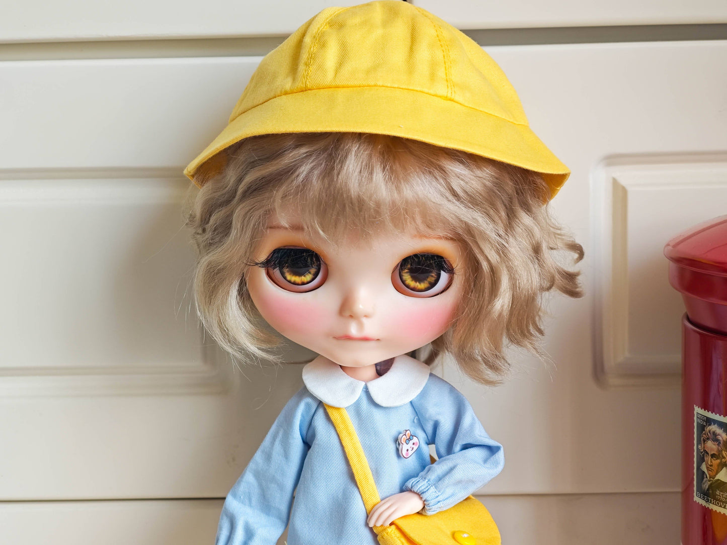 Japanese Kindergarten Uniform Blythe Outfit | Handmade Doll Clothes for OB22 & OB24