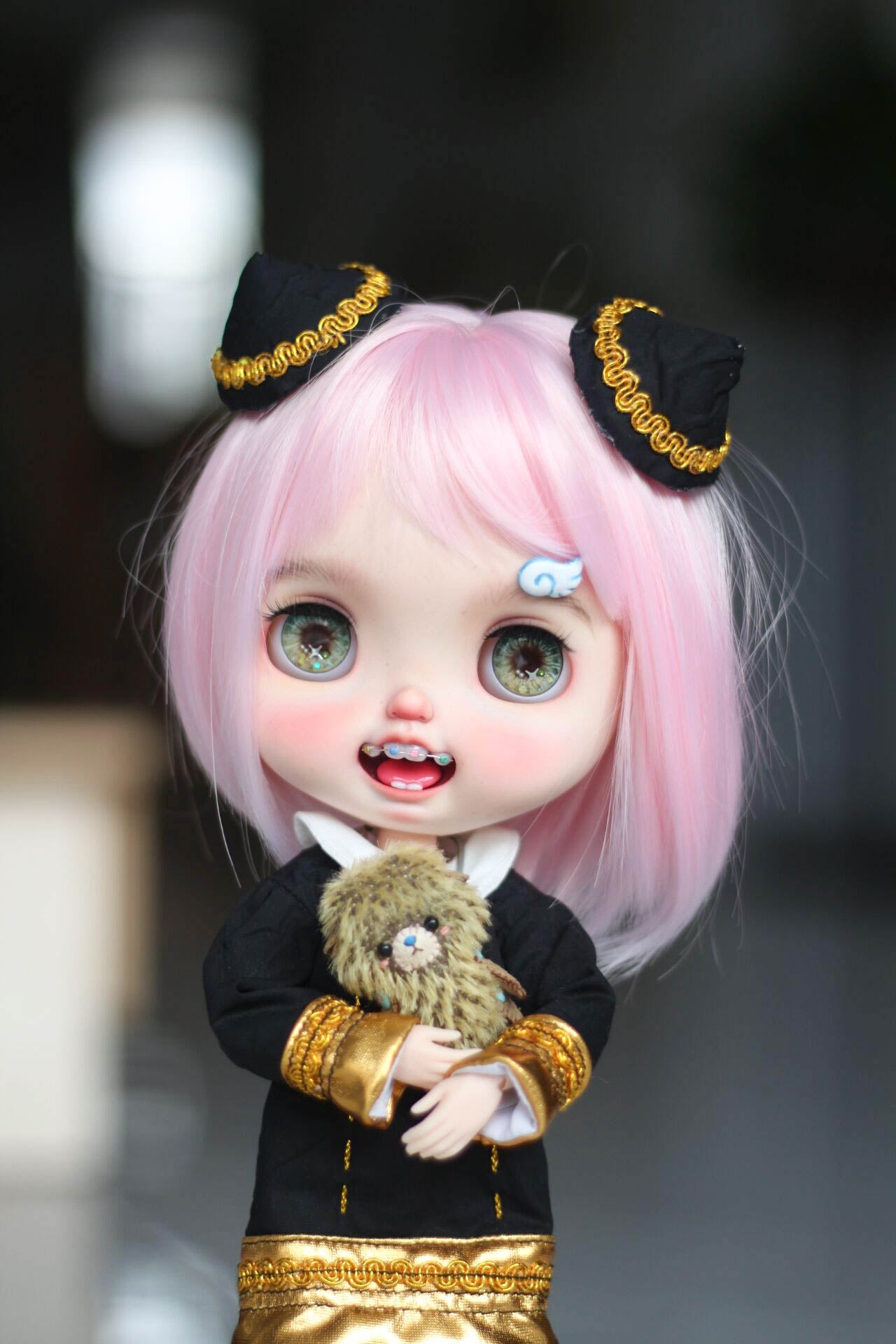 Anya  Anime School Girl  Blythe Outfit | Handmade Doll Clothes for OB22 & OB24