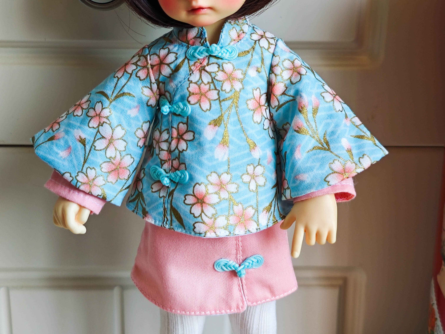 Chinese Hanfu Floral Doll Outfit| Handmade Doll Clothes for 1/6 BJD YoSD