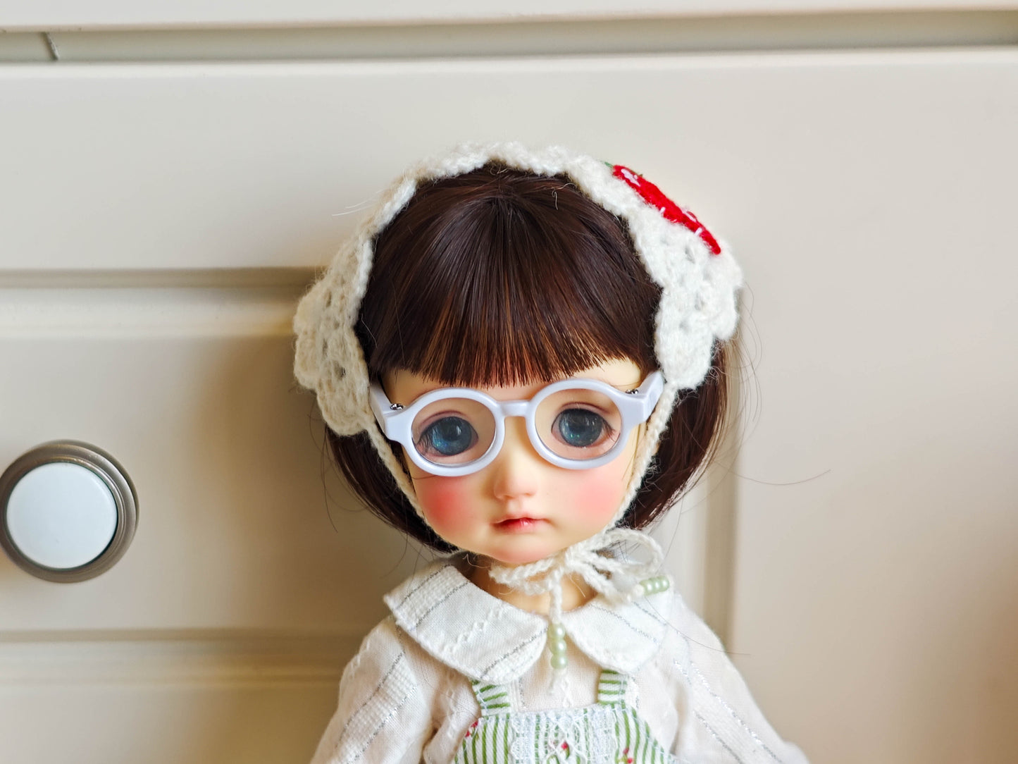 Cherry Cottage Dress Set |Handmade Doll Clothes for 1/6 BJD YOSD