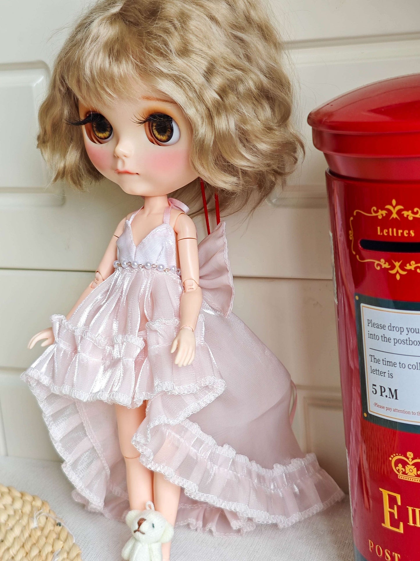 Fairytale Rose Princess Blythe Outfit | Handmade Doll Clothes for OB22 & OB24