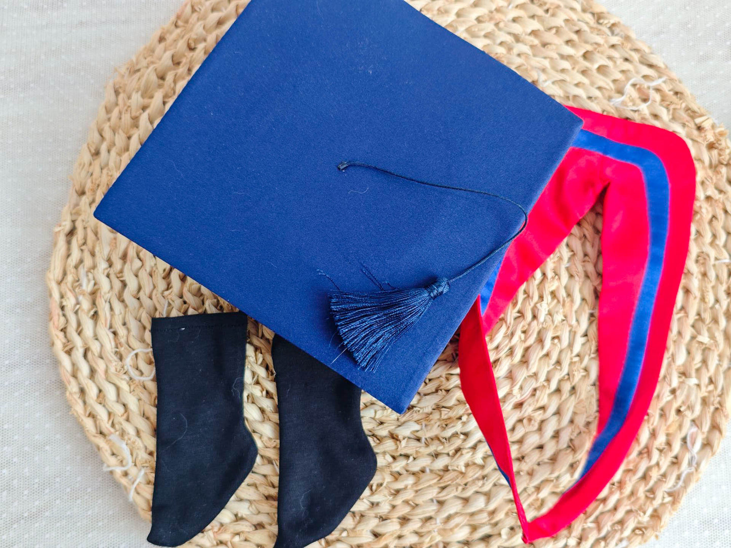 Classic Graduation Cap & Gown Set for 18 Inch Dolls