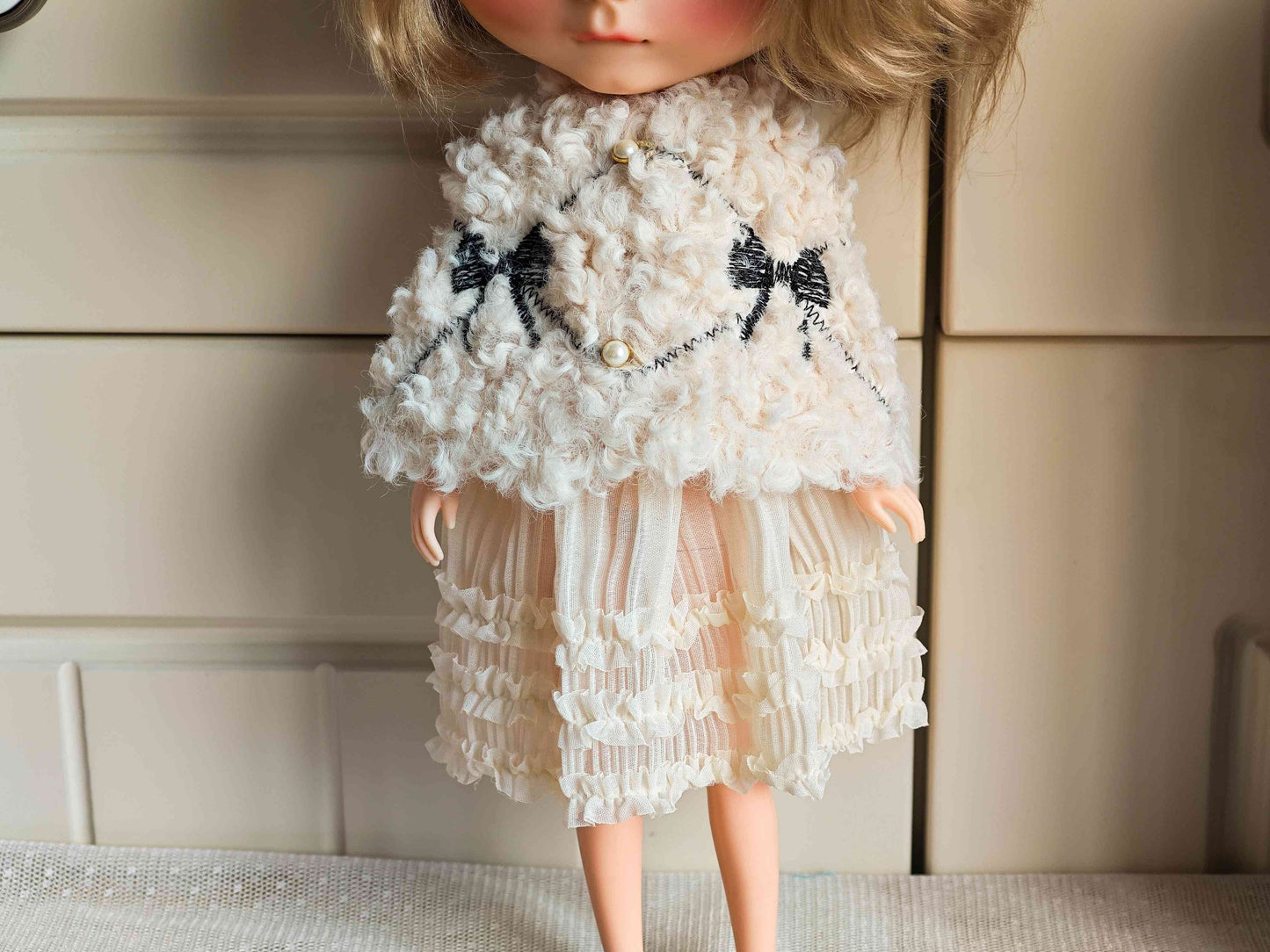 Snowflake Princess Blythe Outfit | Handmade Doll Clothes for OB22 & OB24