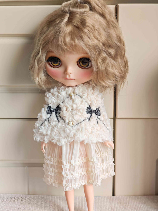 Snowflake Princess Blythe Outfit | Handmade Doll Clothes for OB22 & OB24
