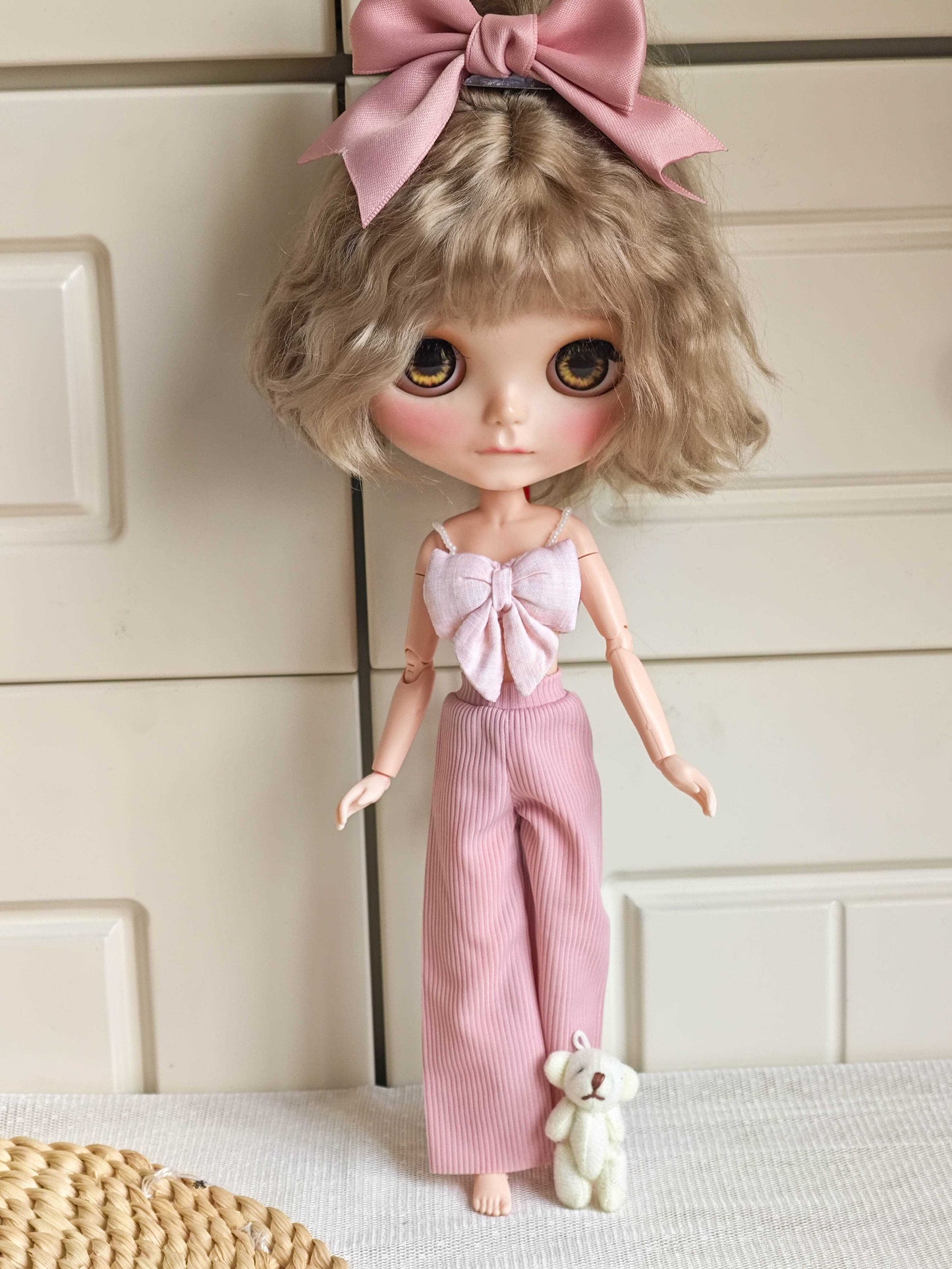Pastel Sweetheart Blythe Outfit | Handmade Doll Clothes for OB22 & OB24