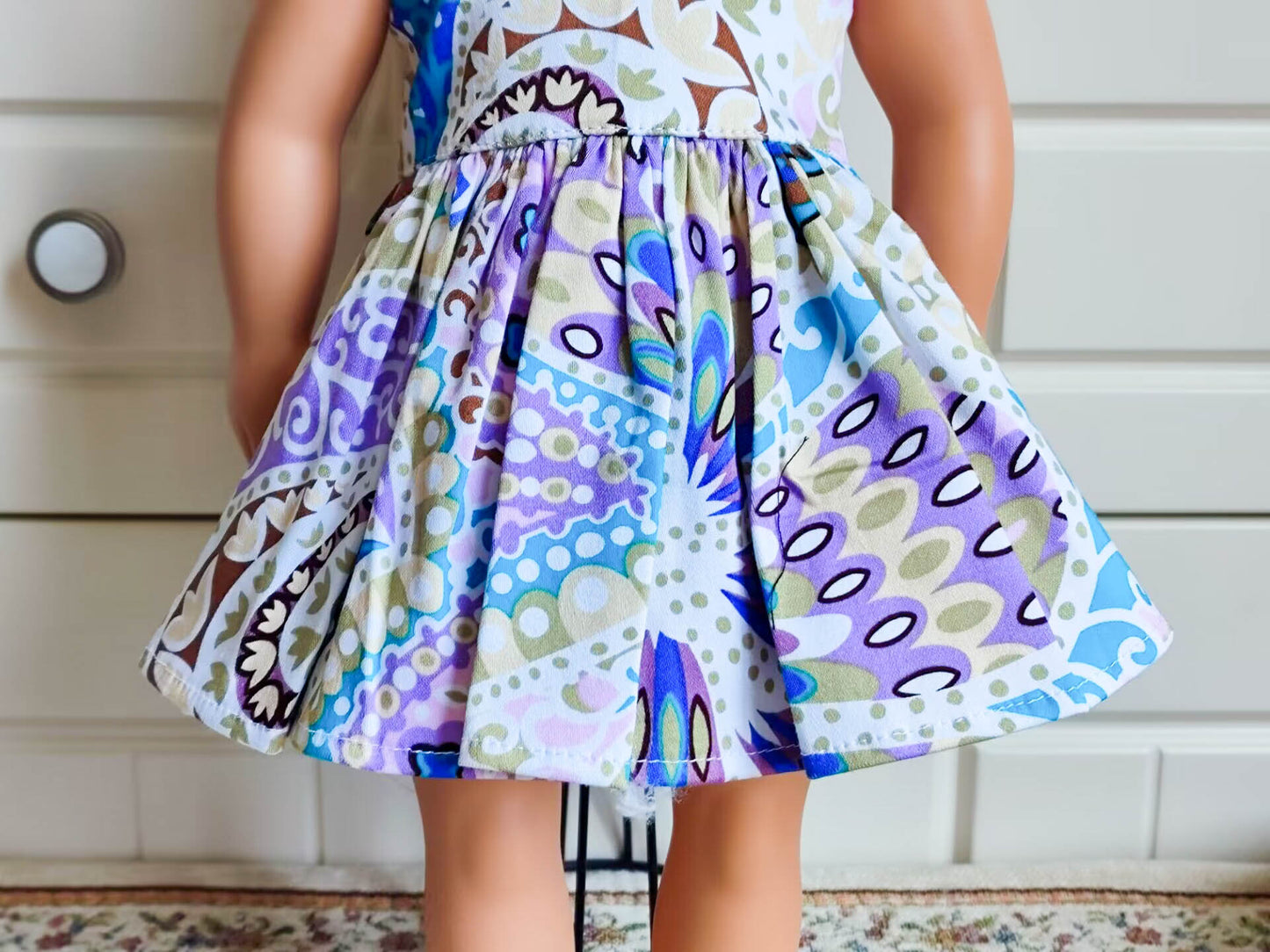 Woodland Floral Meadow Dress for 18 Inch Dolls