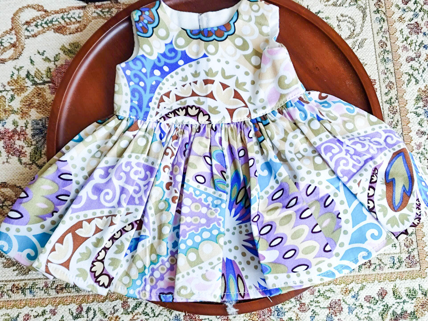 Woodland Floral Meadow Dress for 18 Inch Dolls