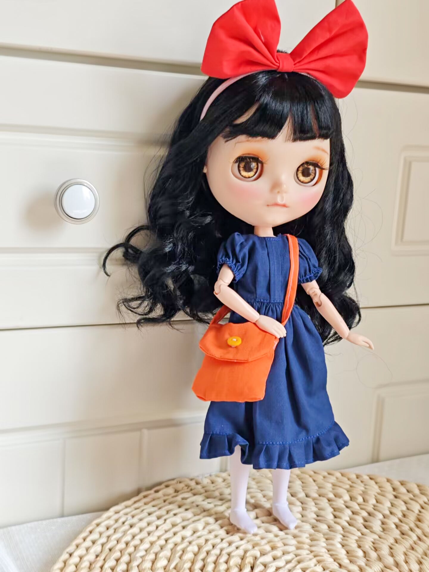 Little Witch Courier Doll Blythe Outfit | Handmade Doll Clothes for OB22 & OB24