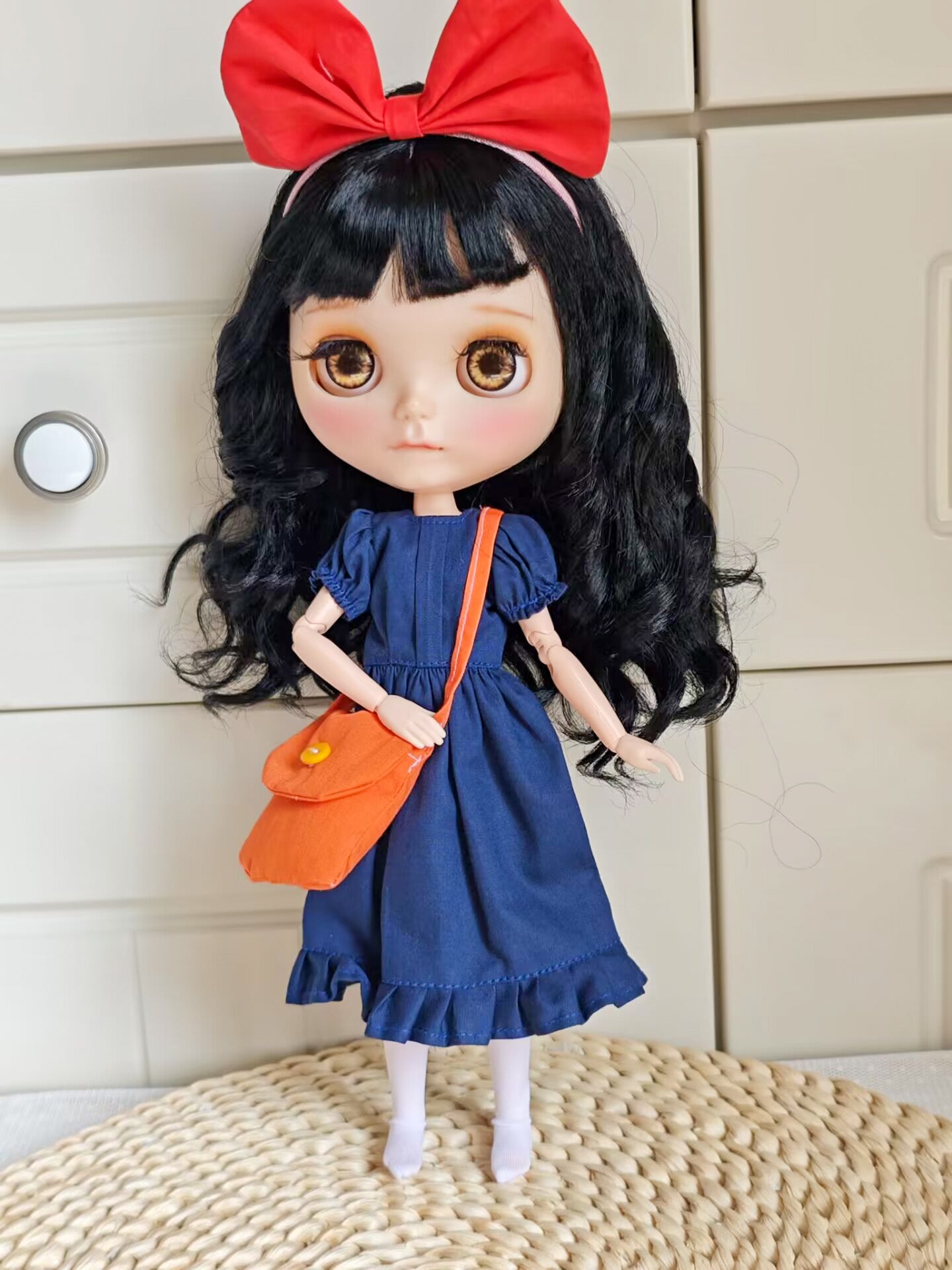 Little Witch Courier Doll Blythe Outfit | Handmade Doll Clothes for OB22 & OB24