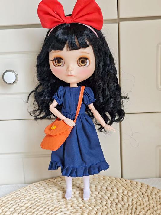 Little Witch Courier Doll Blythe Outfit | Handmade Doll Clothes for OB22 & OB24