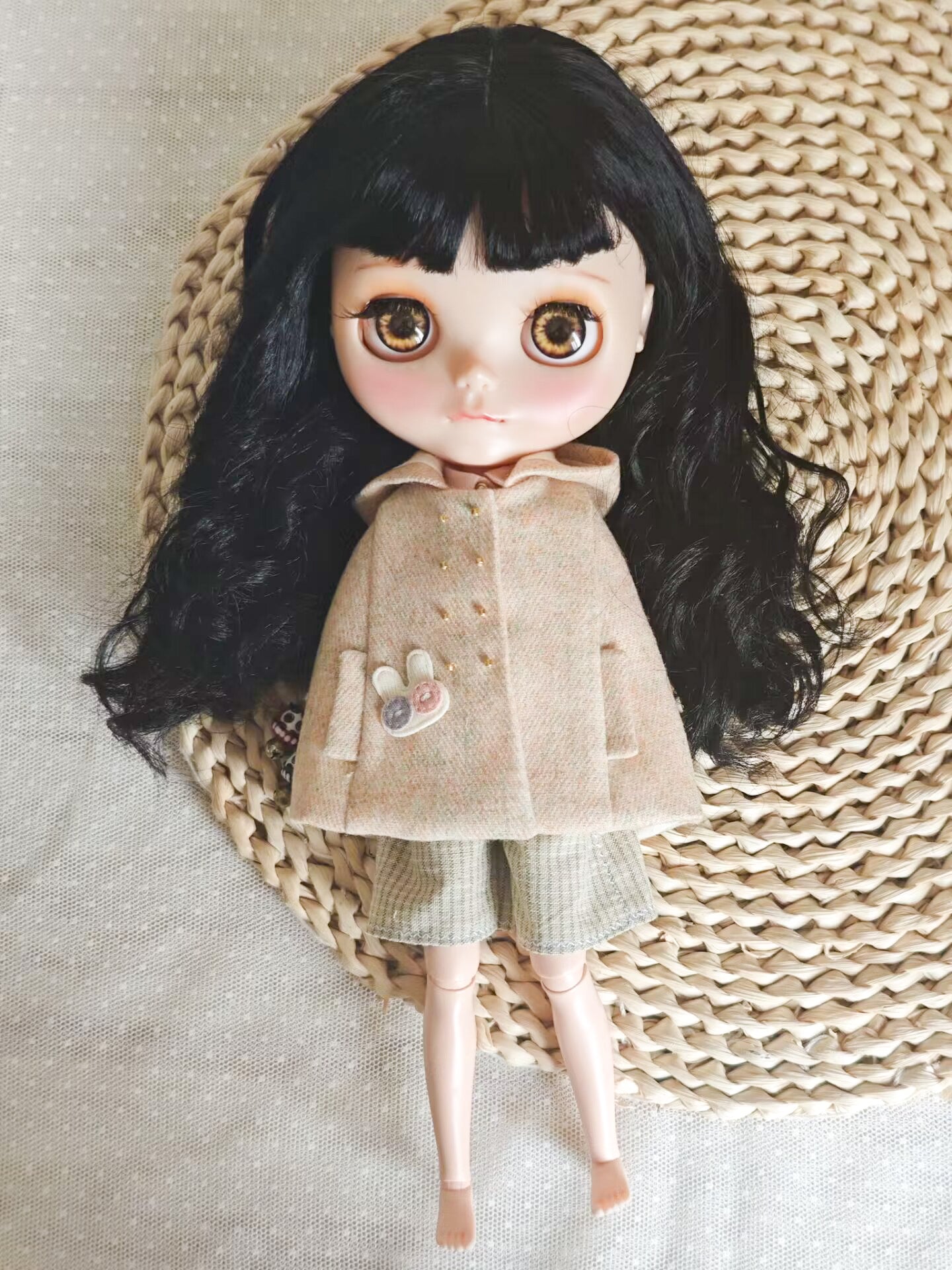Storybook Bunny Blythe Outfit | Handmade Doll Clothes for OB22 & OB24