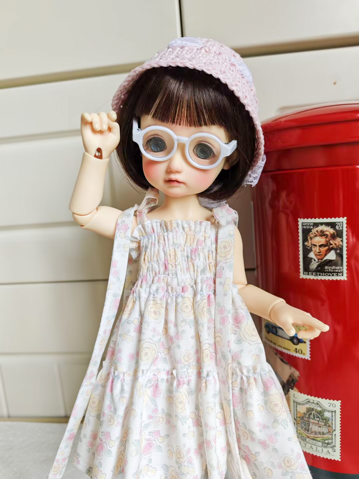 Floral Summer Garden Doll Outfit| Handmade Doll Clothes for 1/6 BJD YoSD