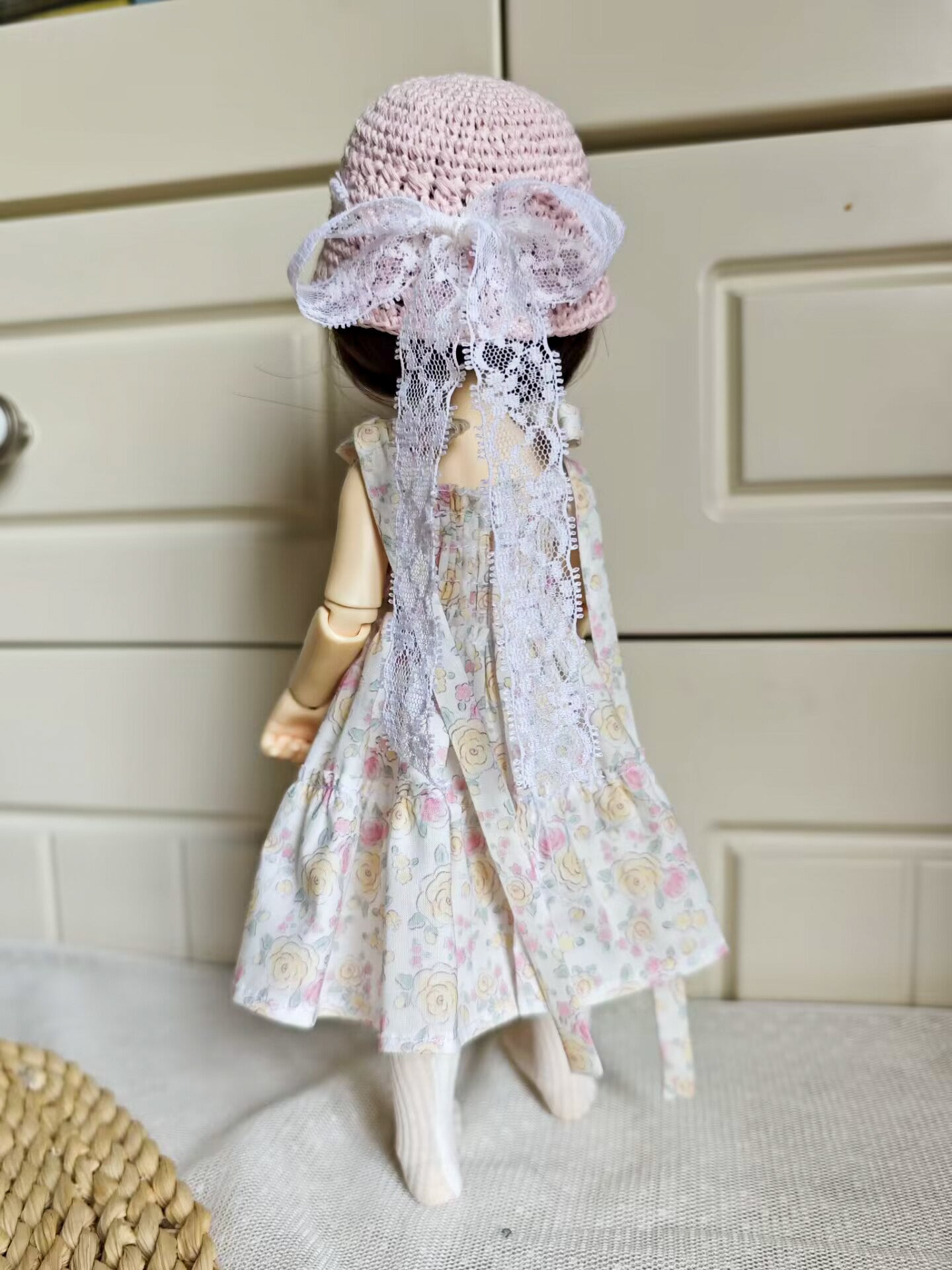 Floral Summer Garden Doll Outfit| Handmade Doll Clothes for 1/6 BJD YoSD