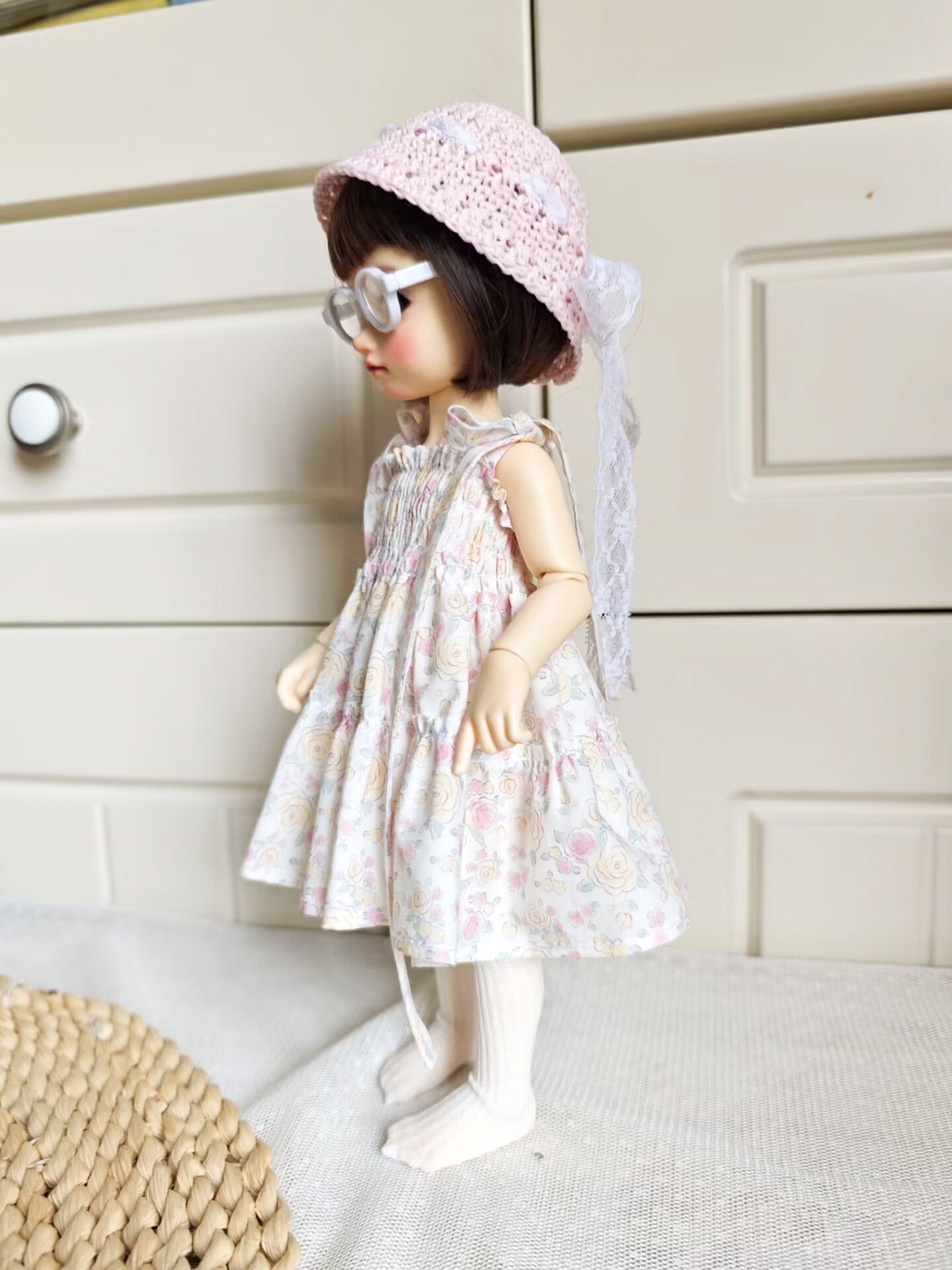 Floral Summer Garden Doll Outfit| Handmade Doll Clothes for 1/6 BJD YoSD