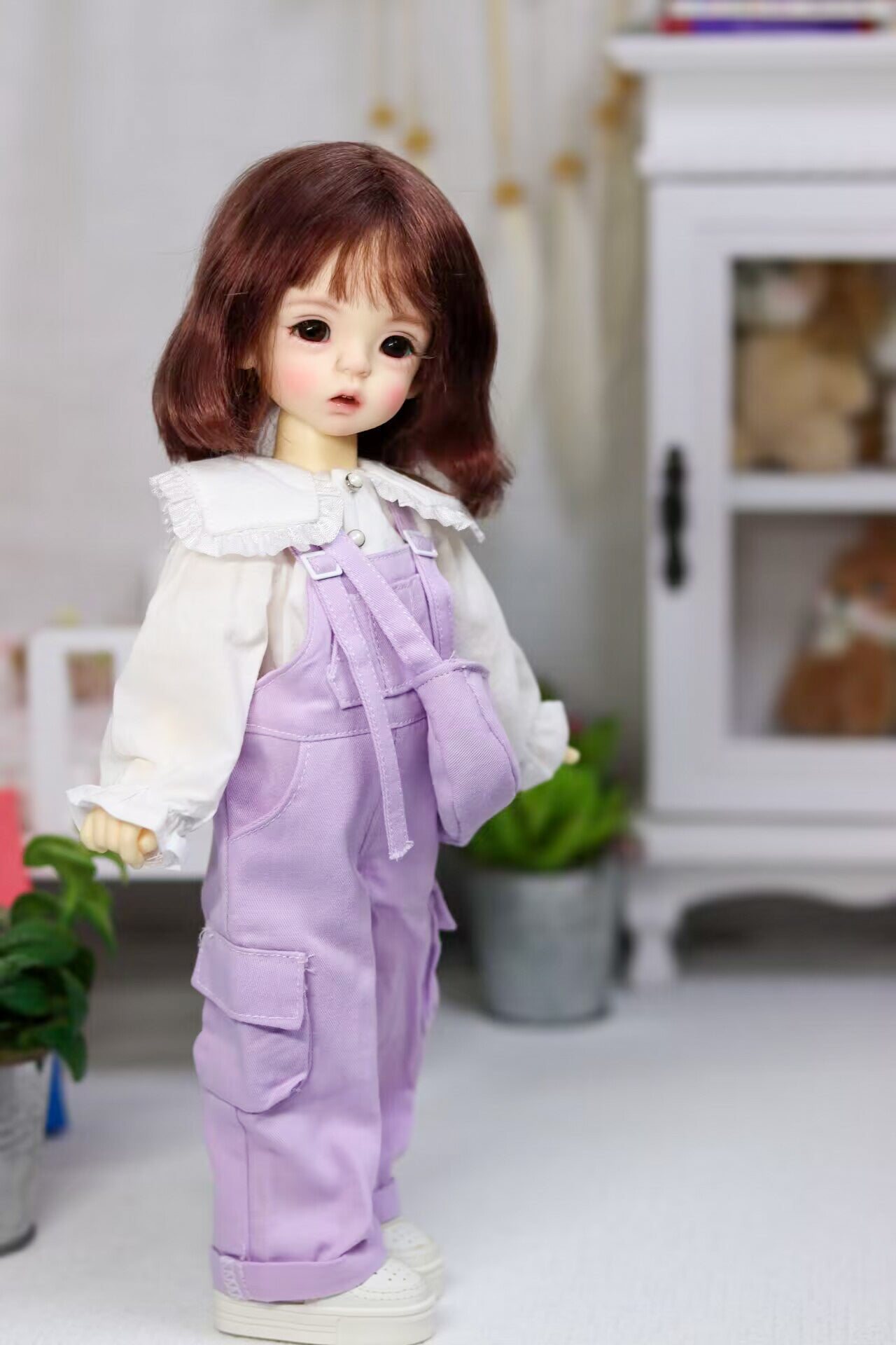 Lavender Explorer Doll Outfit | Handmade Doll Clothes for 1/6 BJD YoSD