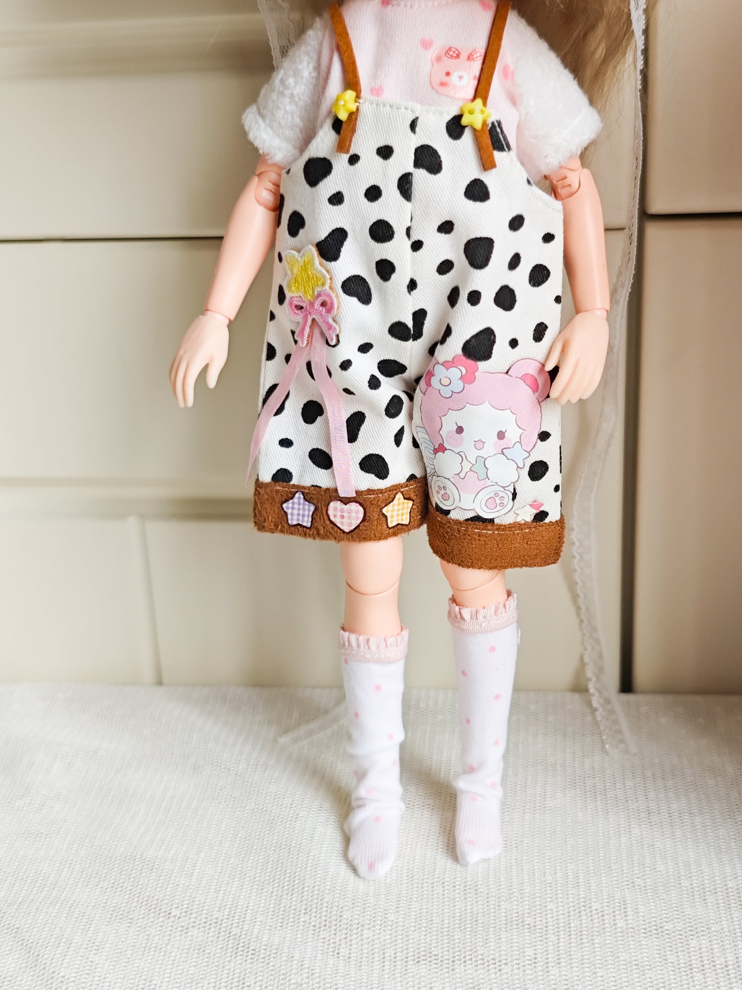 Milk Bear Blythe Outfit | Handmade Doll Clothes for OB22 & OB24