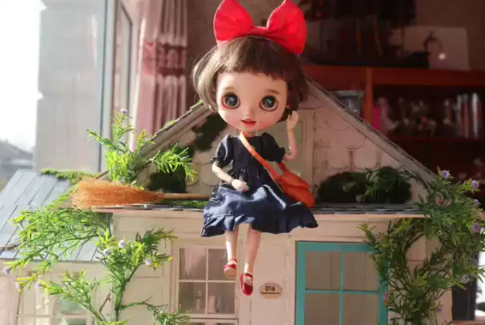 Little Witch Courier Doll Blythe Outfit | Handmade Doll Clothes for OB22 & OB24